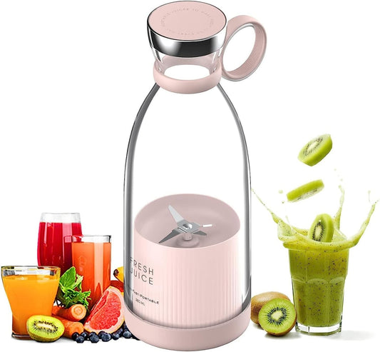 Mini Licuadora de Vaso Portátil Rosa